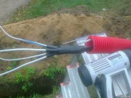 Монтаж концевой термоусаживаемой муфты