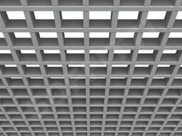 Монтаж потолка грильято