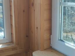 Монтаж вагонки, имитация бруса, блокауса