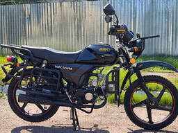 Мопед ХОРС Альфа с фигурным баком (бордовый)