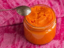 Морковное пюре (полуфабрикат) асептического консервирования