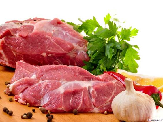 Мясо свинины в разделке