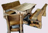 Набор Дубовой мебели «Семейный» (стол 2 скамьи стул)