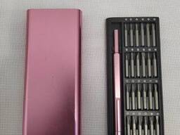 Набор часовых отверток 25 предметов сменных бит , для мелких-точных работ,