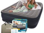 Надувная кровать Intex 152x203x42 Deluxe Pillow Rest Reised Bed, встроенный насос 220V. .. - фото 2