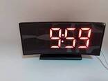 Настольные светодиодные часы DS-3621L белый - фото 1
