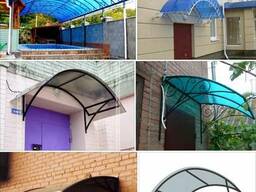 Навес, козырёк из поликарбоната