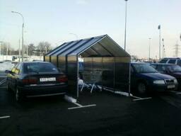 Навесы для покупательских тележек