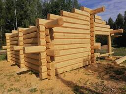 Строительство любых сооружений из лафета, норвежская рубка срубов( под заказ )