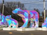 Объёмные фигуры 3D полигональные, световые, парковые и уличные , скульптуры с подсветкой
