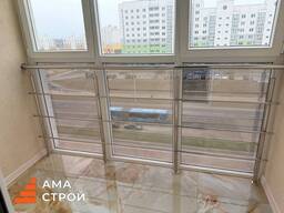Ограждении лоджии из нержавейки Гродно
