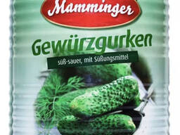 Огурцы Маммингер 10200 мл Германия ТМ Mamminger 100/110 и 75/80
