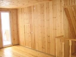 Отделка вагонкой стен потолков
