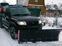 Отвал для чистки снега на УАЗ