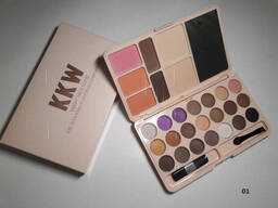 Палетка KKW Travel Pack Matte (корректор бровей, тени, румяна, пудра)