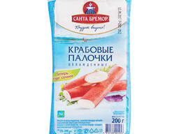 Палочки крабовые Санта Бремор 1/200 полим. упак. "Эконом"