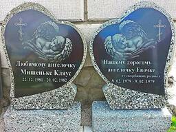 Памятники из гранитно-мраморной крошки г. Быхов