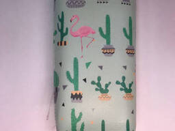 Пенал Фламинго c кактусами