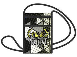 Пенал-косметичка на молнии с карманом Серые треугольники