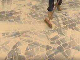 Песок для засыпки швов в тротуарной плитке - мелкий мытый, без камней, беленький в мешках