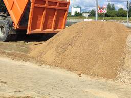 Песок карьерный, щебень гранитный, гравий (отсев) доставка