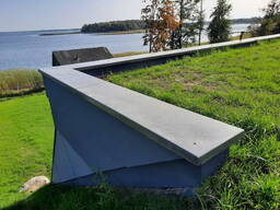 Плиты облицовочные бетонные для парапетов 1210х300/370/470х35