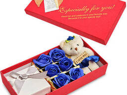 Подарочный набор «Розы» синий 5fcmrc