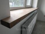 Подоконник из массива дуба срощенный 1300х400х4 - фото 1