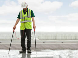 Поиск протечек плоской кровли EFVM