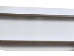 Полка навесная Олмеко Окинава 30.05, дуб кальяри/белый глянец