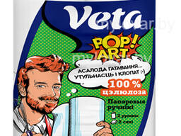 Полотенца бумажные Veta POP ART двухслойные