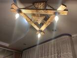 Потолочный светильник из натурального дерева - фото 2