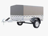 Прицеп Rinal 1330 Lite борт 500 тент 1200 - фото 1
