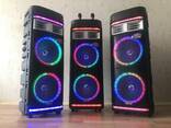 Продам 1500 ватт 110 см 15 кг с 2 радиомикрофонами беспроводную колонку - фото 1