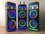 Продам 1500 ватт 110 см 15 кг с 2 радиомикрофонами беспроводную колонку - фото 2