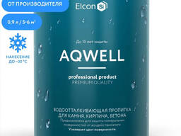 Пропитка для камня, гидрофобизатор с эффектом мокрого камня Elcon Aqwell, 0,9 л