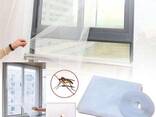 Противомоскитная сетка для окон с самоклеющейся крепежной лентой для окон 1,5 м х 1,5 м - фото 3