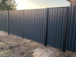 Распашные ворота и калитка