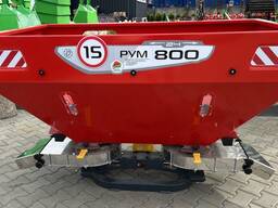 Разбрасыватель удобрений РУМ-800 усиленный с садовой приставкой тентованный