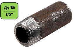 Резьба стальная Ду 15 (1/2") под сварку (L=30 мм)