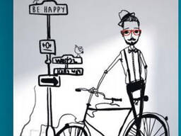 Барельеф и роспись на стене