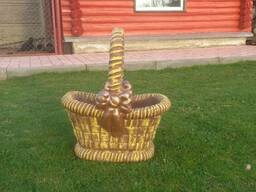 Садовая архитектура корзина, черепаха, лебедь, вазы, ангелы.