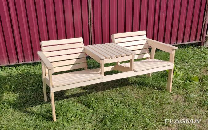 Садовая скамейка со столиком — Купить в Гродно на Flagma.by #5705235