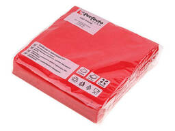 Салфетки бумажные PRO Colour, 25 шт. , красные, Perfecto Linea, арт.66-001270 (Беларусь)