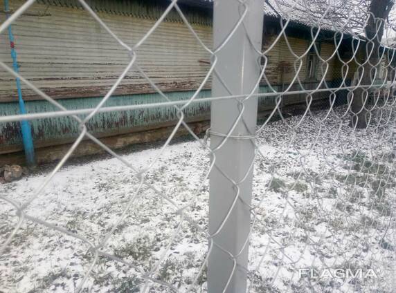 Сетка рабица, Забор с сетки оцинкованная, металлическая — Купить в ...