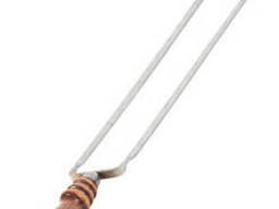 Шампура двойные (вилка для гриля) с деревянной ручкой 45 см