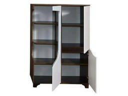 Шкаф Олмеко Окинава 30.03, дуб кальяри/белый глянец