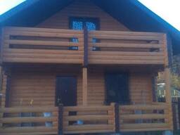 Шлифовка деревянных домов и бань