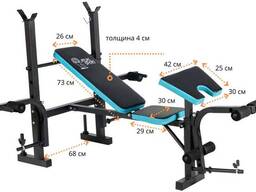 Скамьи для жима Atlas Sport Скамья складная для жима с партой Atlas Sport 1070 BLUE