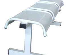 Скамья 3-секционная с перфорированными сиденьями "Гамма"